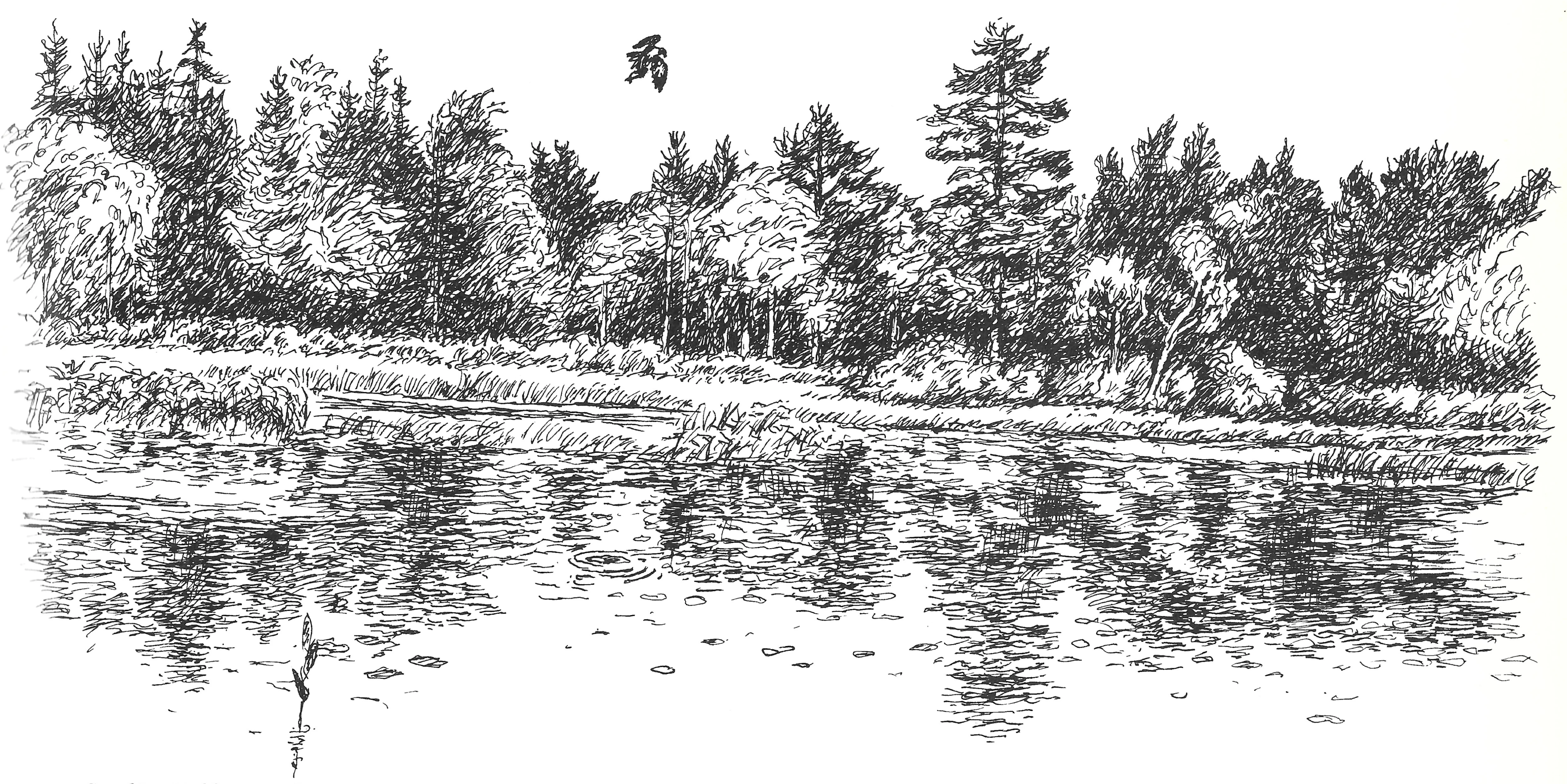 Tecknad bild över Sundön - Nabbarna.